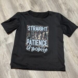 Moms camo straight outta patience‎ T-shirt 18x23